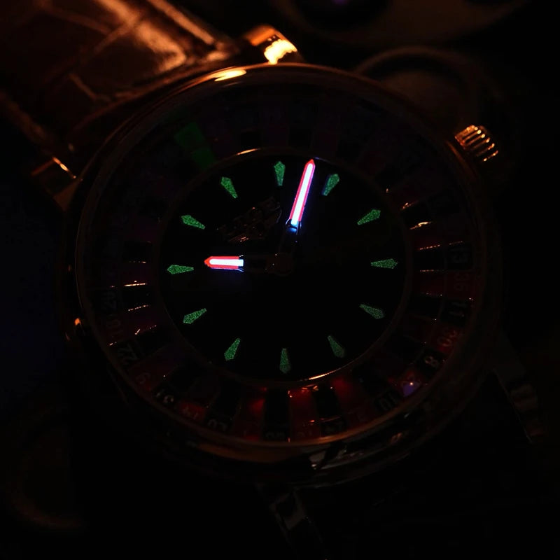 LIGE Creative Luxury Watches men Roulette Game Dial Fashion Mens Watch Waterproof Luminous Quartz Wristwatches Reloj Hombre