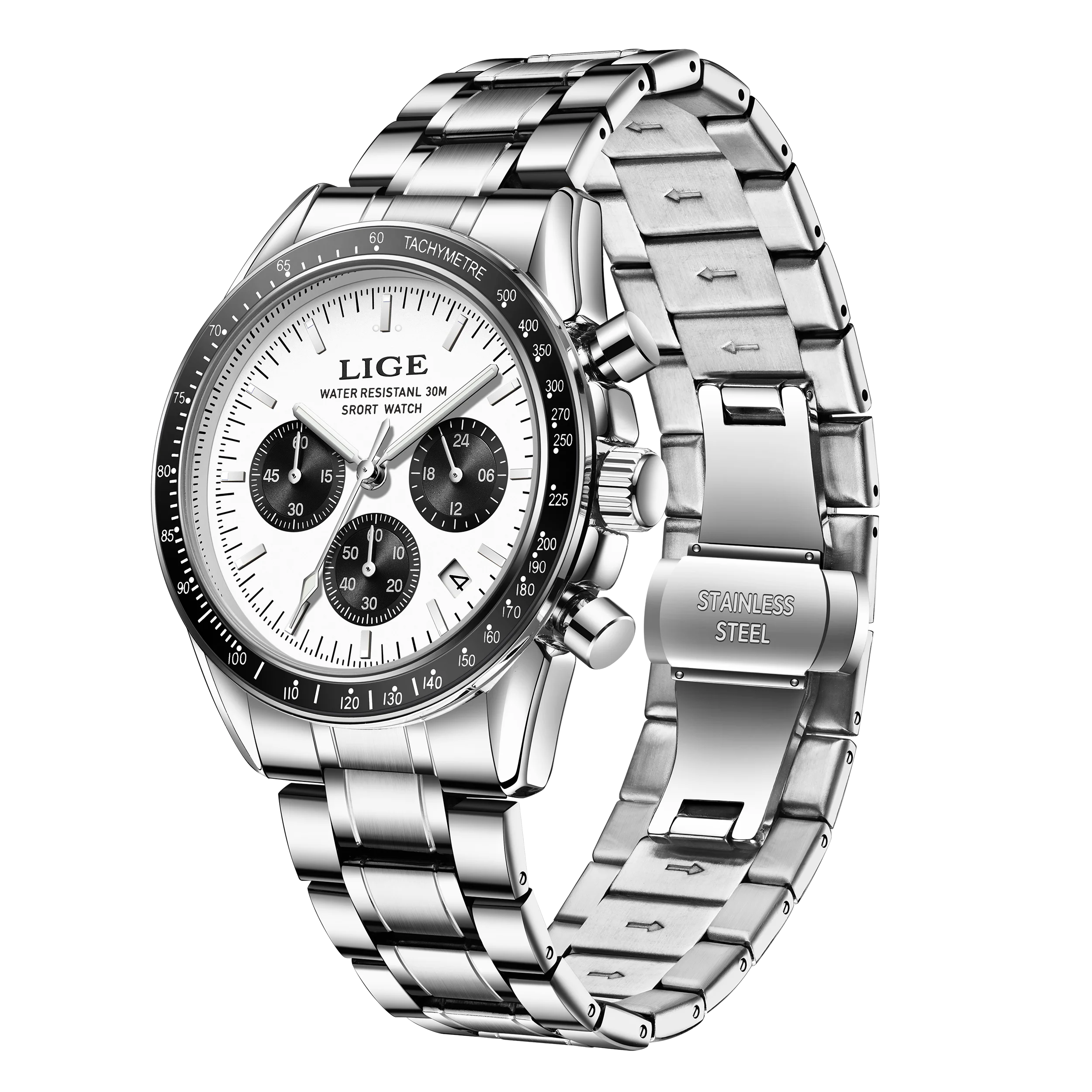 LIGE New Top Luxury Men Business Watches Fashion Large Dial Calendar Quartz Watch Reloj Hombre reloj hombre