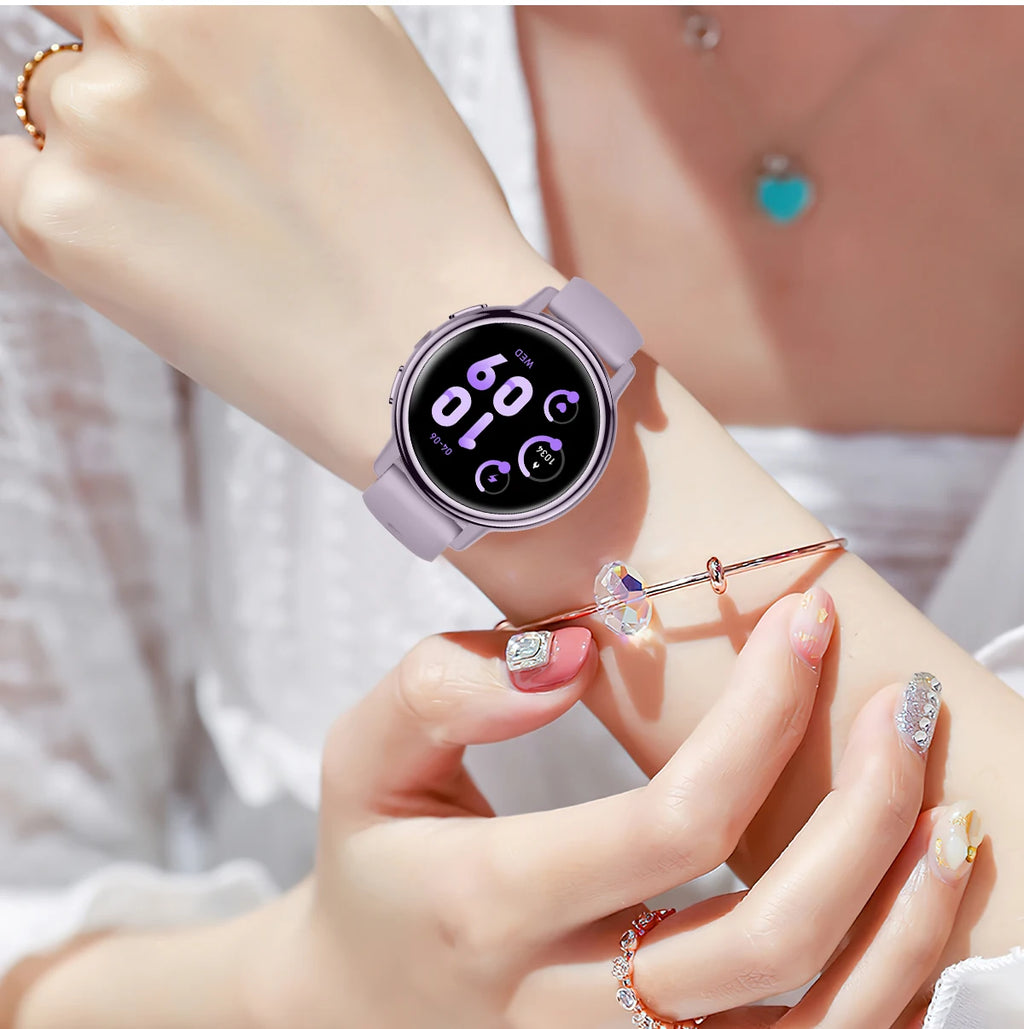 LIGE Lady Fashion Smart Watch 1.26" HD Heart Rate Women's Health Bluetooth Voice Call Waterproof Flashlight Smartwatch New 2025