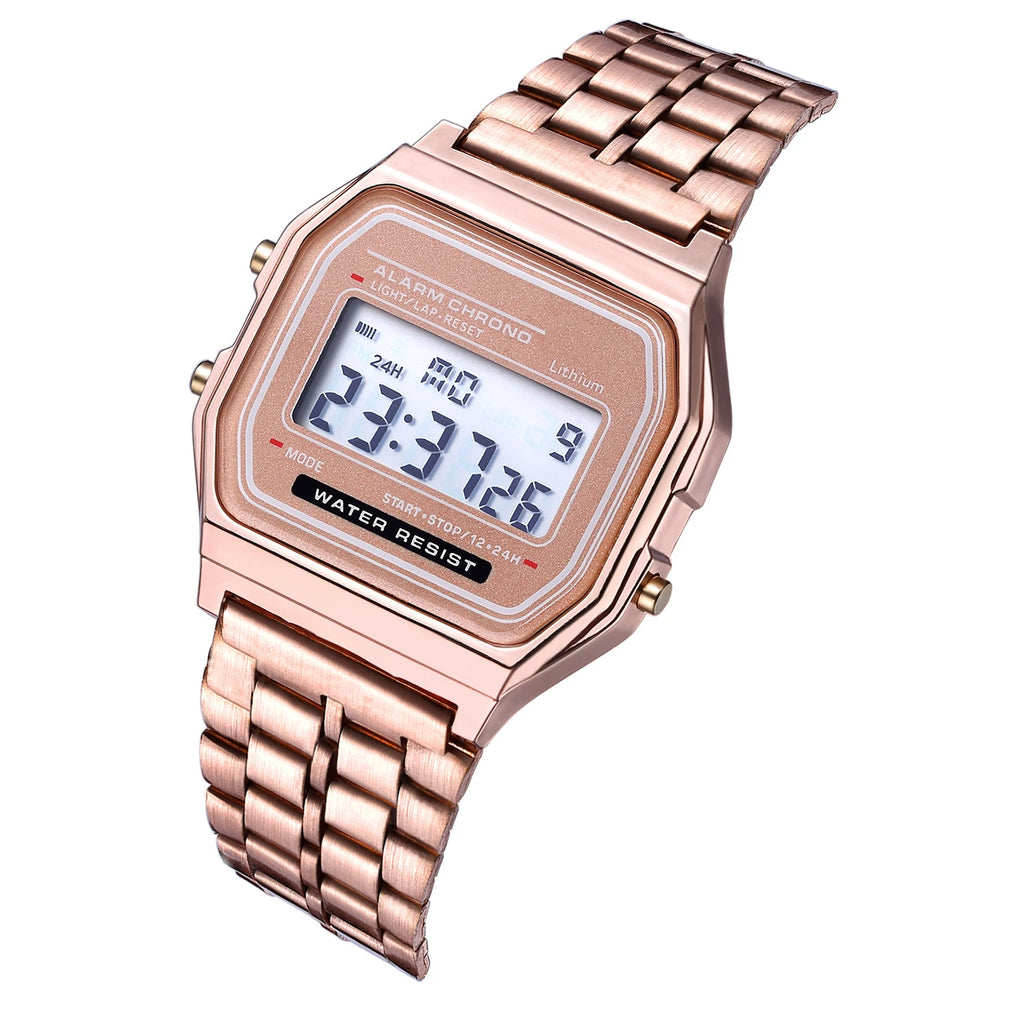Digital Watches For Men Sports Waterproof Bracelet Clock Gold Electronice LED Wristwatch Women Casucal montre homme relogio