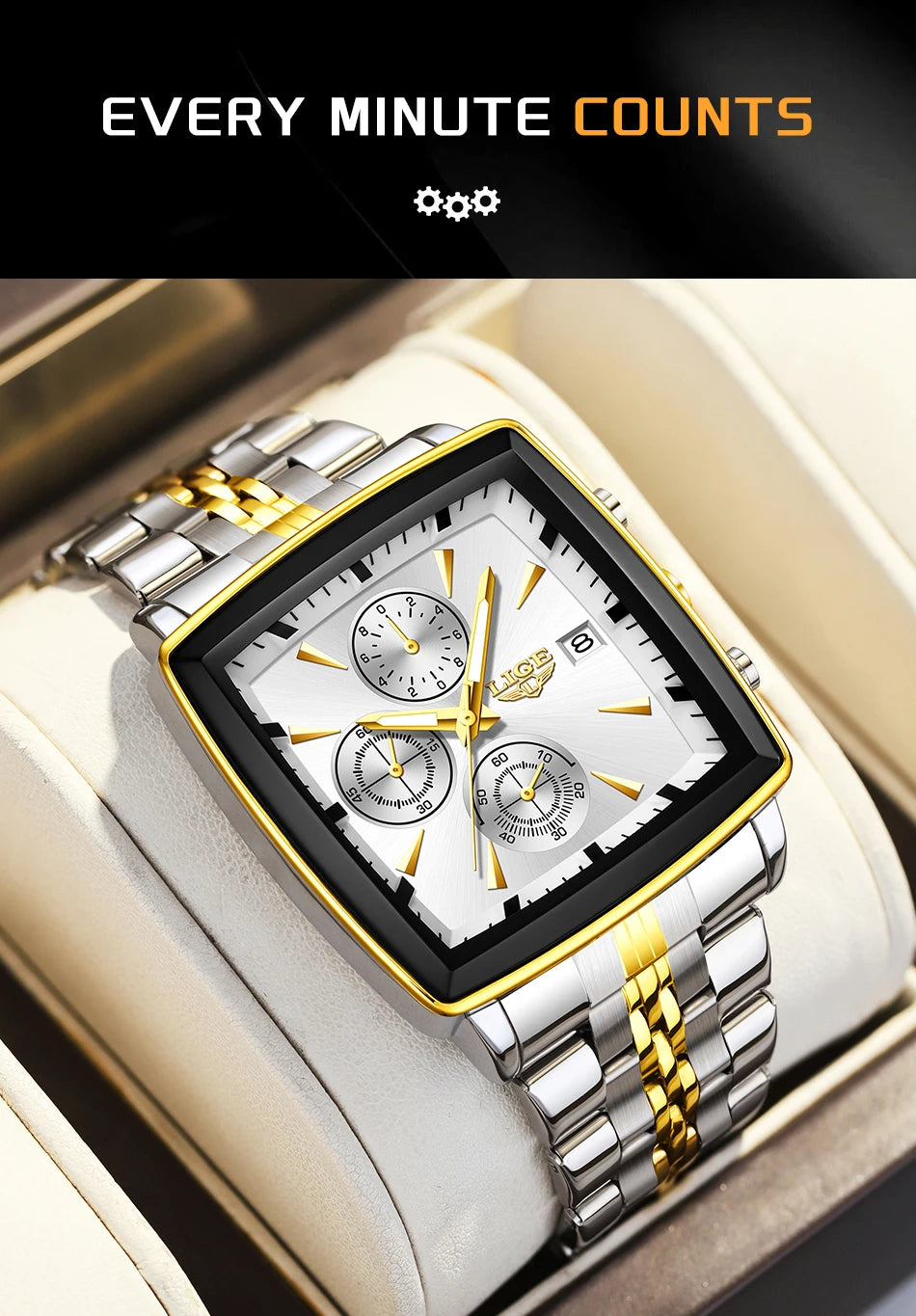 LIGE 2026 Top Brand Luxury Watches For Men Fashion Casual Quartz Wristwatches Waterproof Luminous Steel Mens Watch Couple Reloj