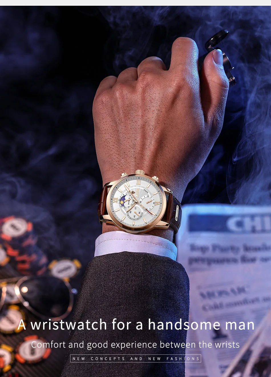 LIGE New Mens Watches Top Brand Luxury Brown Leather Casual Quartz Watch Men Sport Waterproof Clock Watch Relogio Masculino