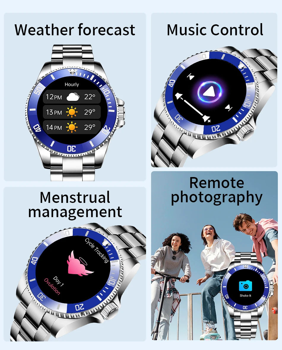 LIGE 2026 Style Luxury Smart Watch For Men Waterproof Sport Digital Business Smart Watches For Gift Smart Band Dials Answer Call