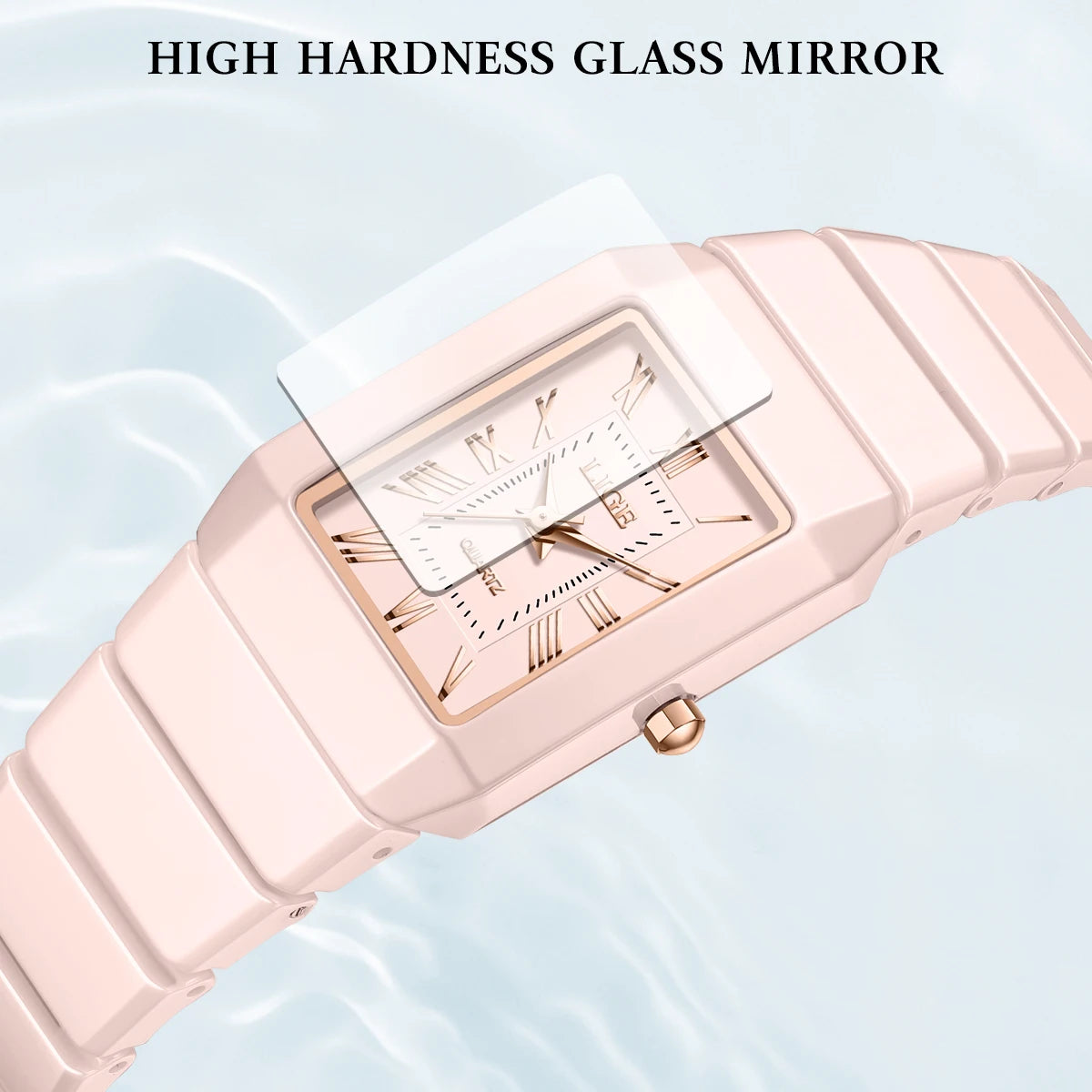 LIGE Women's Watch Ceramic Fashion Quartz Wristwatch Elegant Waterproof Vintage Watches Ultra-thin Watch for Women Reloj Hombre