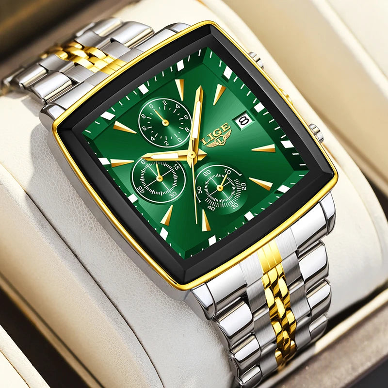 LIGE 2026 Top Brand Luxury Watches For Men Fashion Casual Quartz Wristwatches Waterproof Luminous Steel Mens Watch Couple Reloj