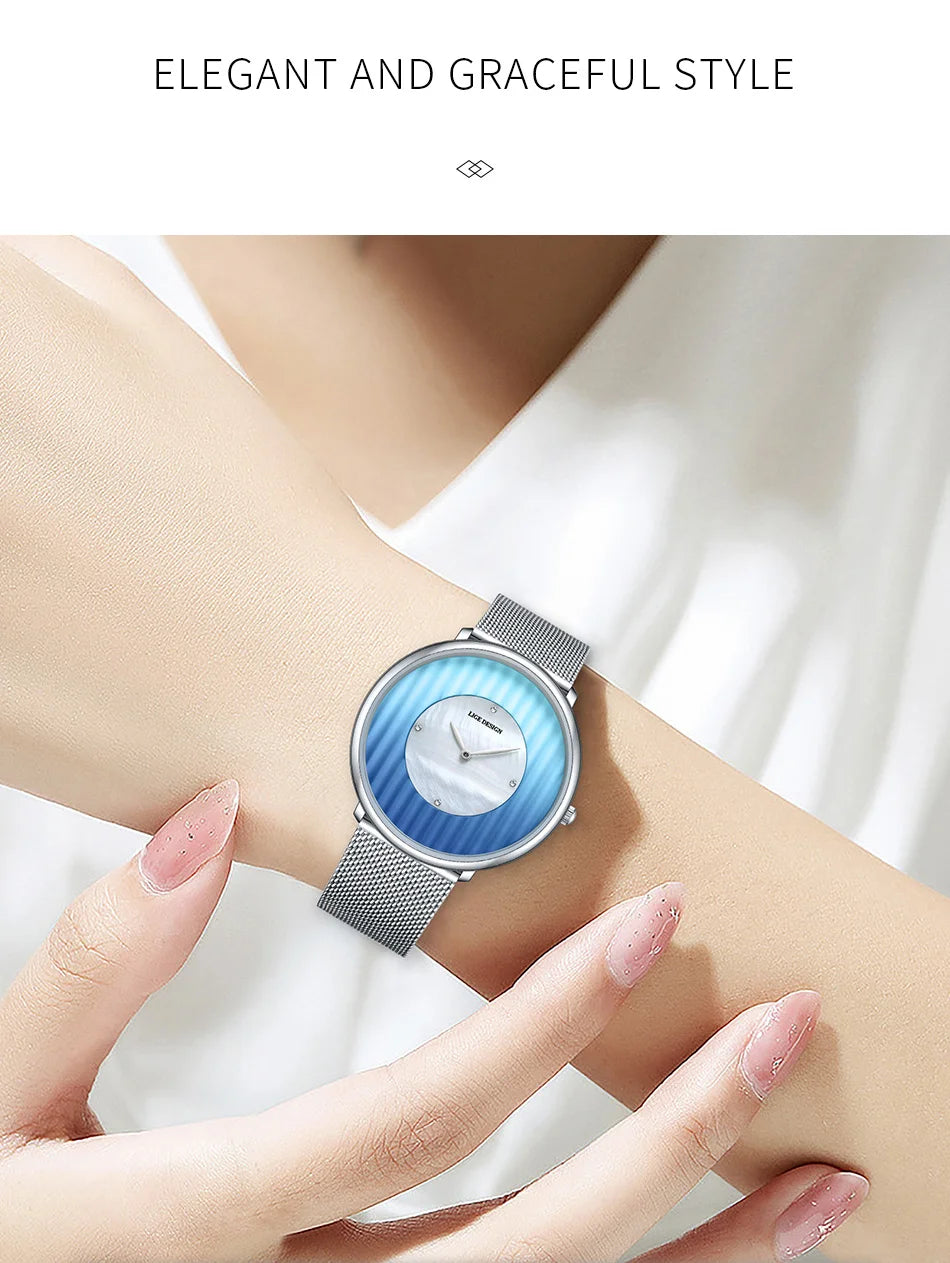 LIGE Brand Luxury Silver Watch Women Small Dial Mesh Band Ladies Watch Fashion Elegent Quartz Wristwatch Gift relogio feminino