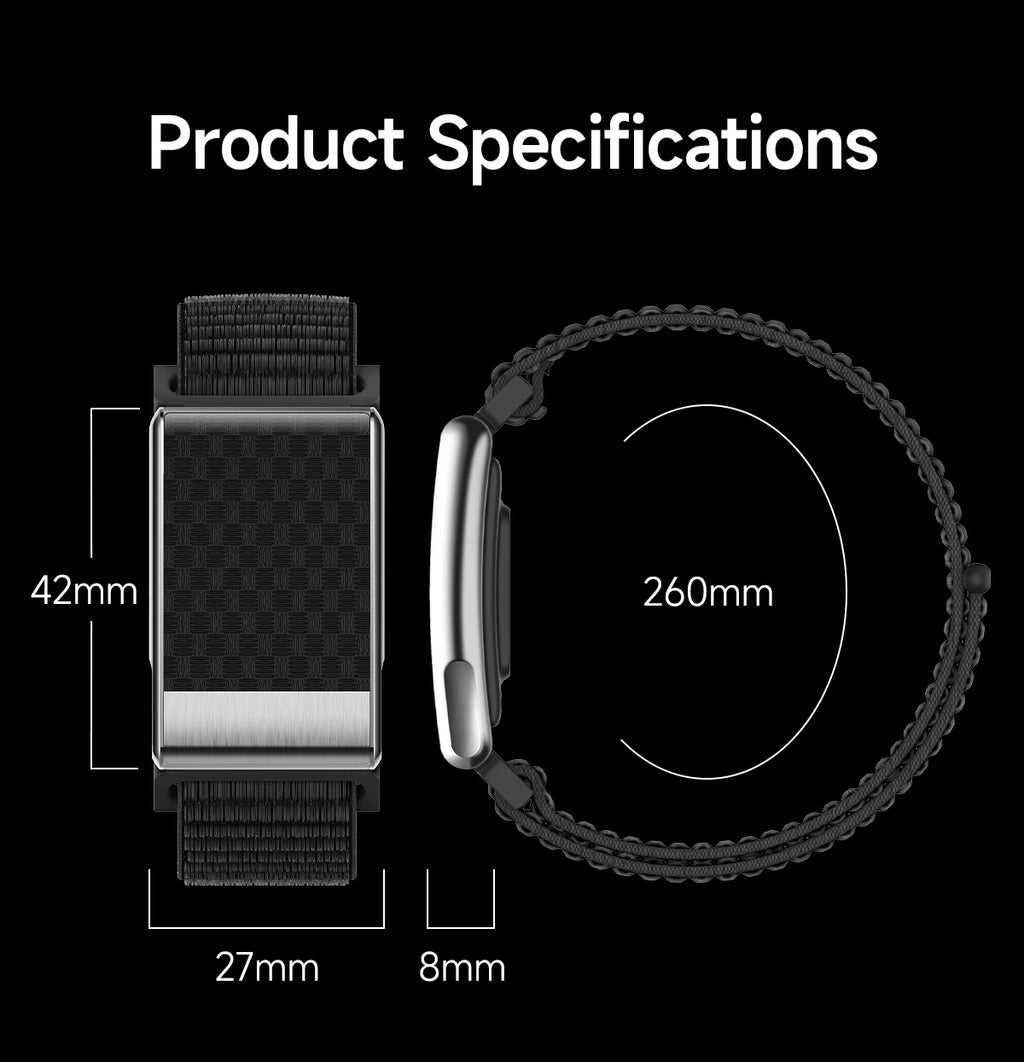 LIGE ECG Smart Watch for Men  Women Sports Fitness Temperature Health Monitoring Waterproof Wristbands No Screen Smart Bracelet
