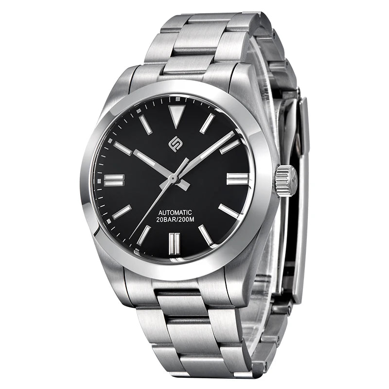 LIGE TERAMI Mechanical Mens Watches Business Top Brand Luxury Automatic Movement 316L Stainless Steel Waterproof WristWatch NH35