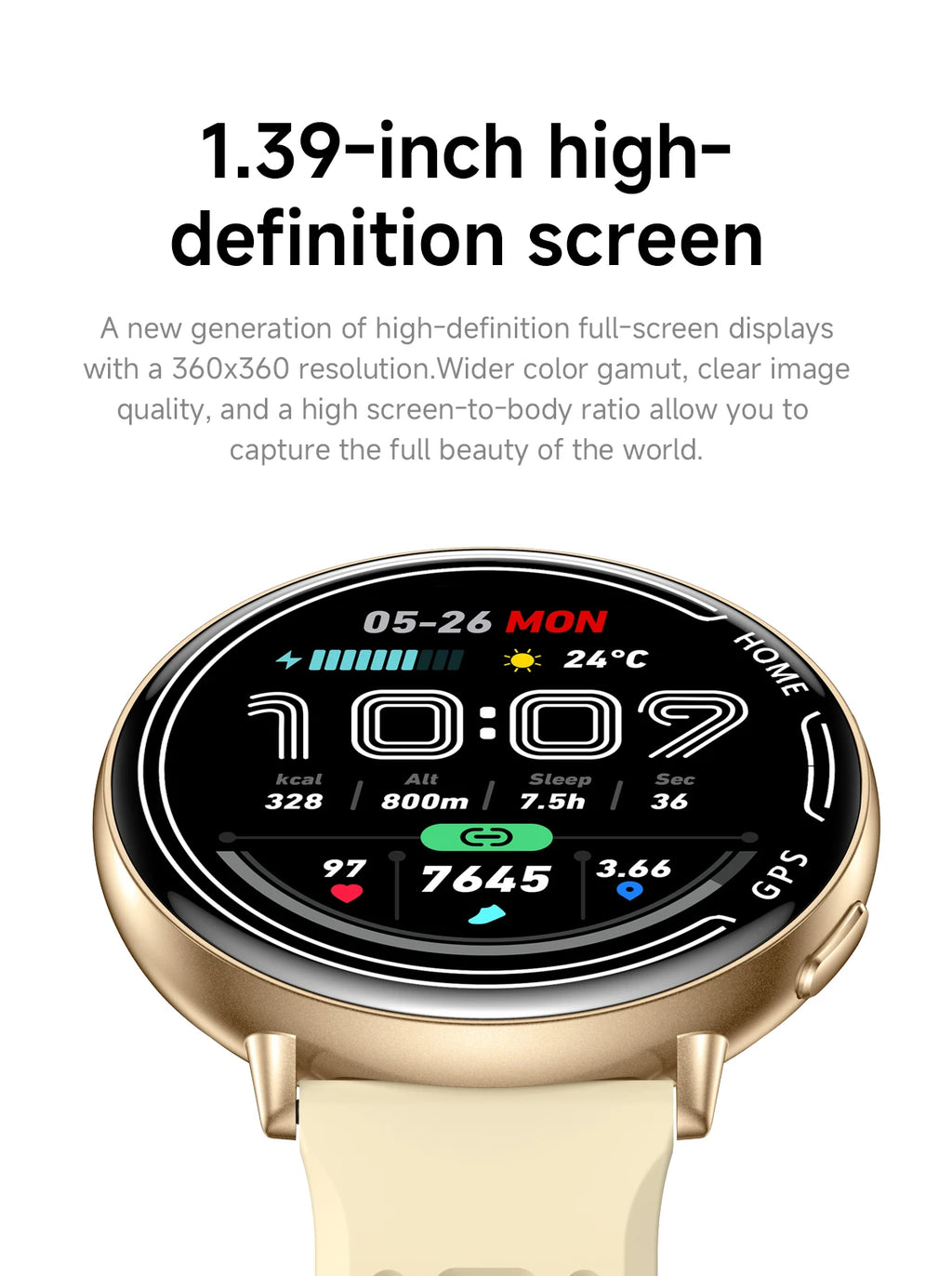 LIGE 2026 Women Sports Smart Watch New Built-in GPS Bluetooth Call 1.39'' Display Heart Rate Monitor 1ATM Waterproof SmartWatch