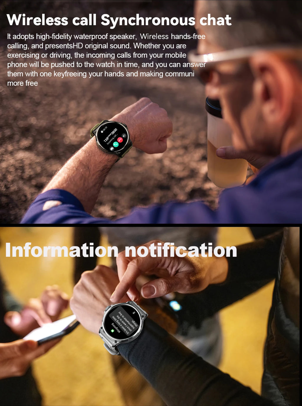 LIGE 1.85 Inch Smart Watch Men 710mAh Battery Long Standby Bluetooth Call Smartwatch New Fitness Watch Sport Tracker Andriod IOS