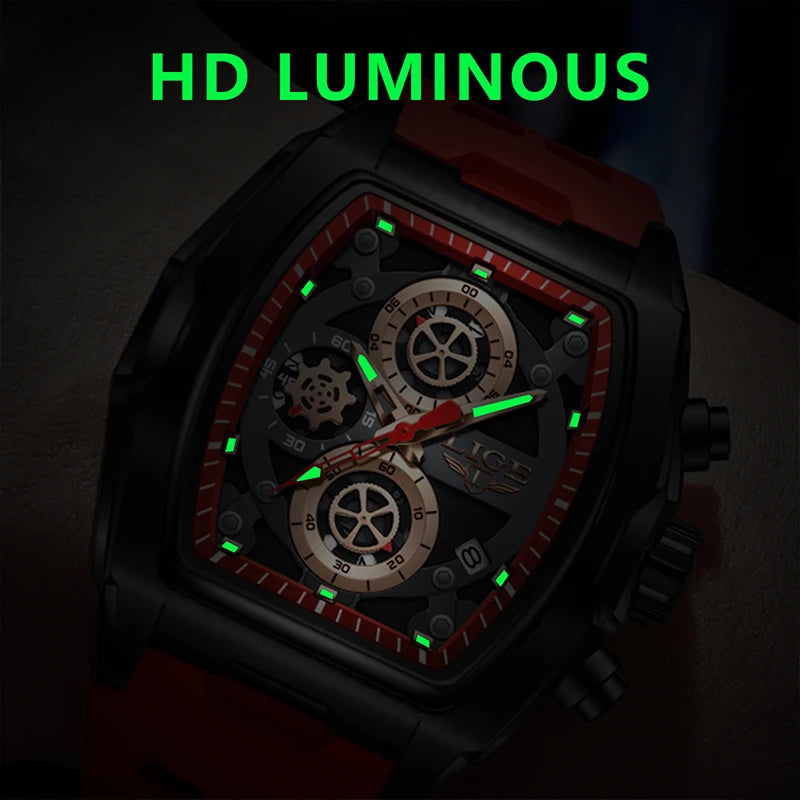 LIGE 2026 Men's watches quartz Luxury Brand Fashion Sports Waterproof Chronograph Automatic Date watches for men reloj hommes