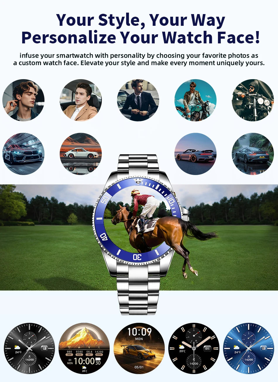 LIGE 2026 Style Luxury Smart Watch For Men Waterproof Sport Digital Business Smart Watches For Gift Smart Band Dials Answer Call