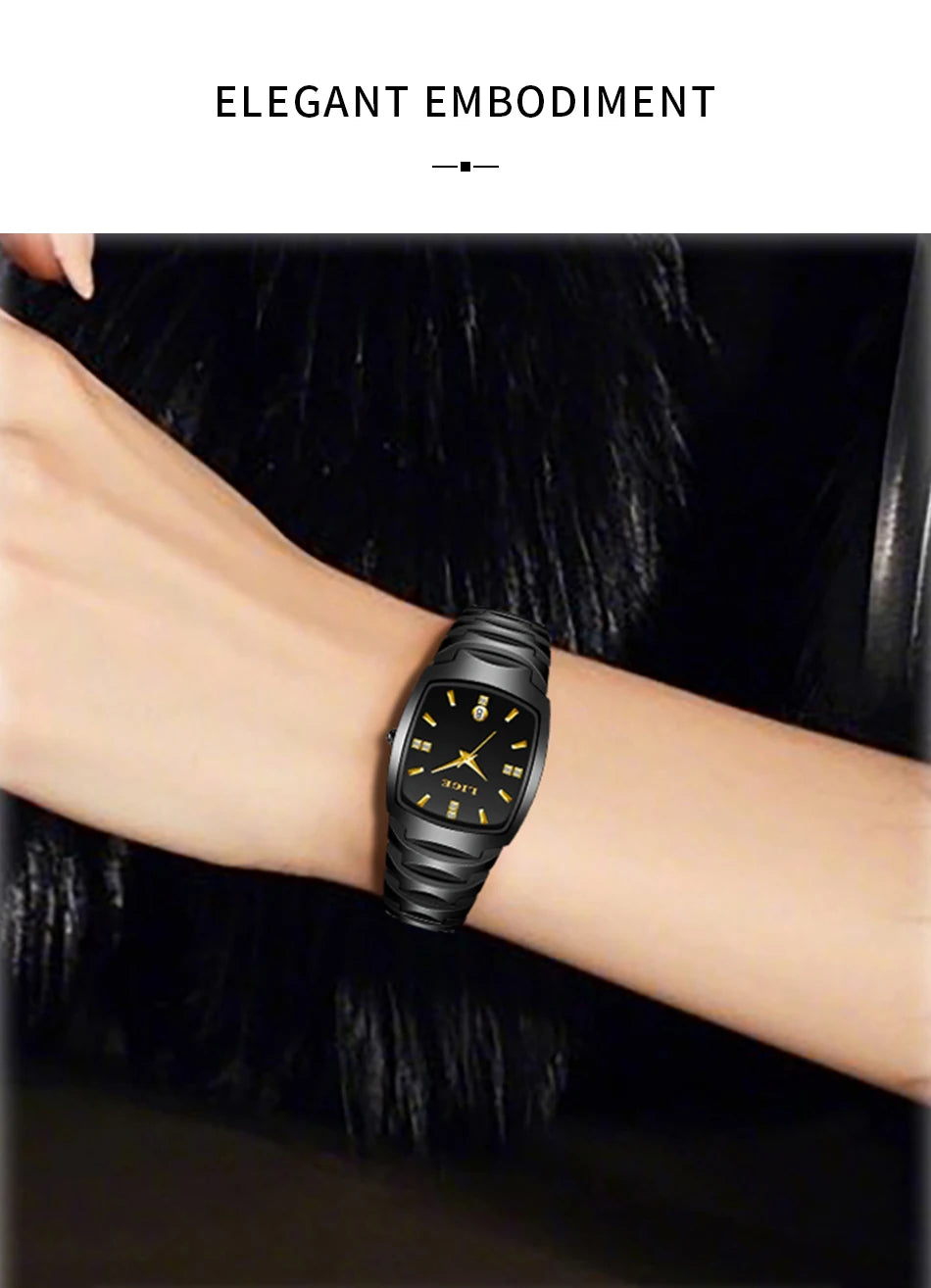 LIGE New Ladies Waterproof Watch Luxury Ceramic Braceletz Women Watches Creative Fashion Original Elegant Quartz Wristwatch Gift