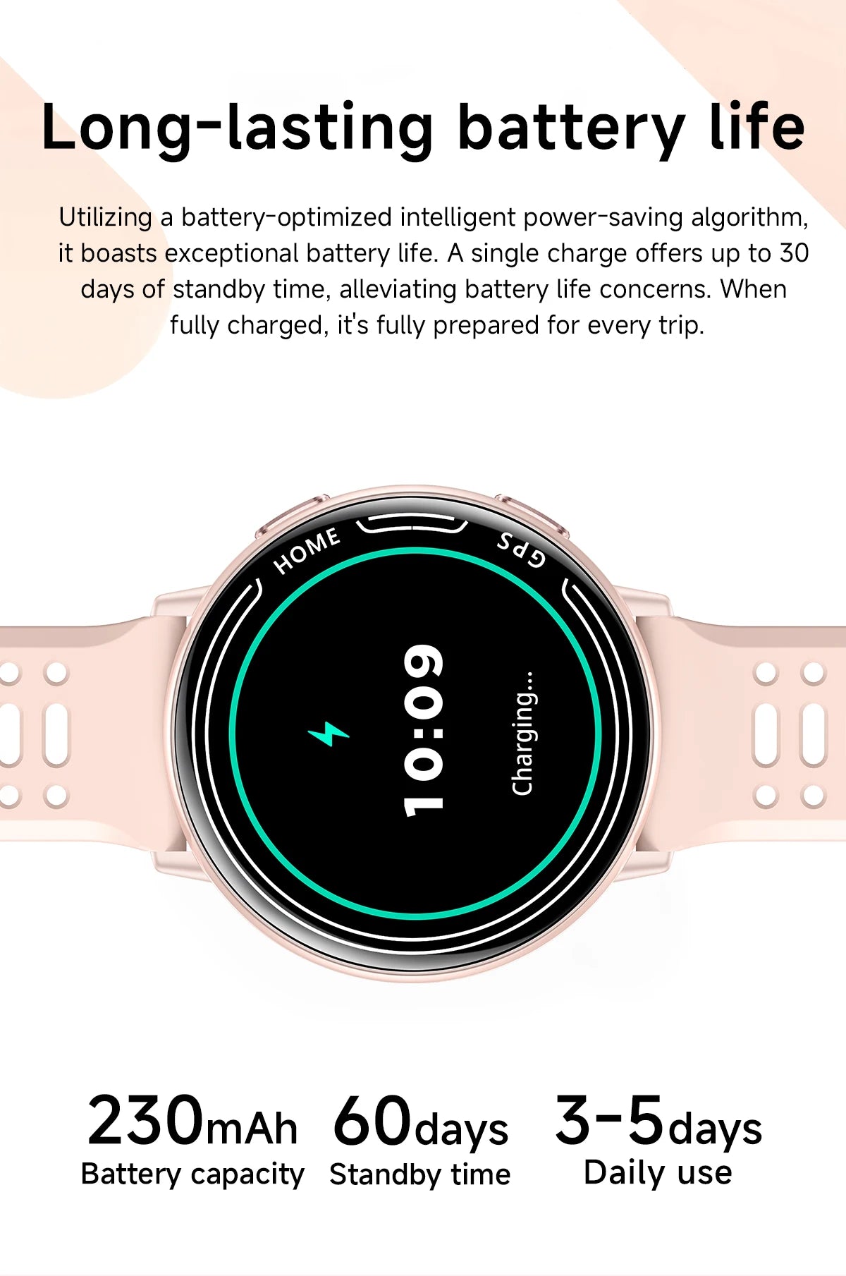 LIGE 2026 Women Sports Smart Watch New Built-in GPS Bluetooth Call 1.39'' Display Heart Rate Monitor 1ATM Waterproof SmartWatch