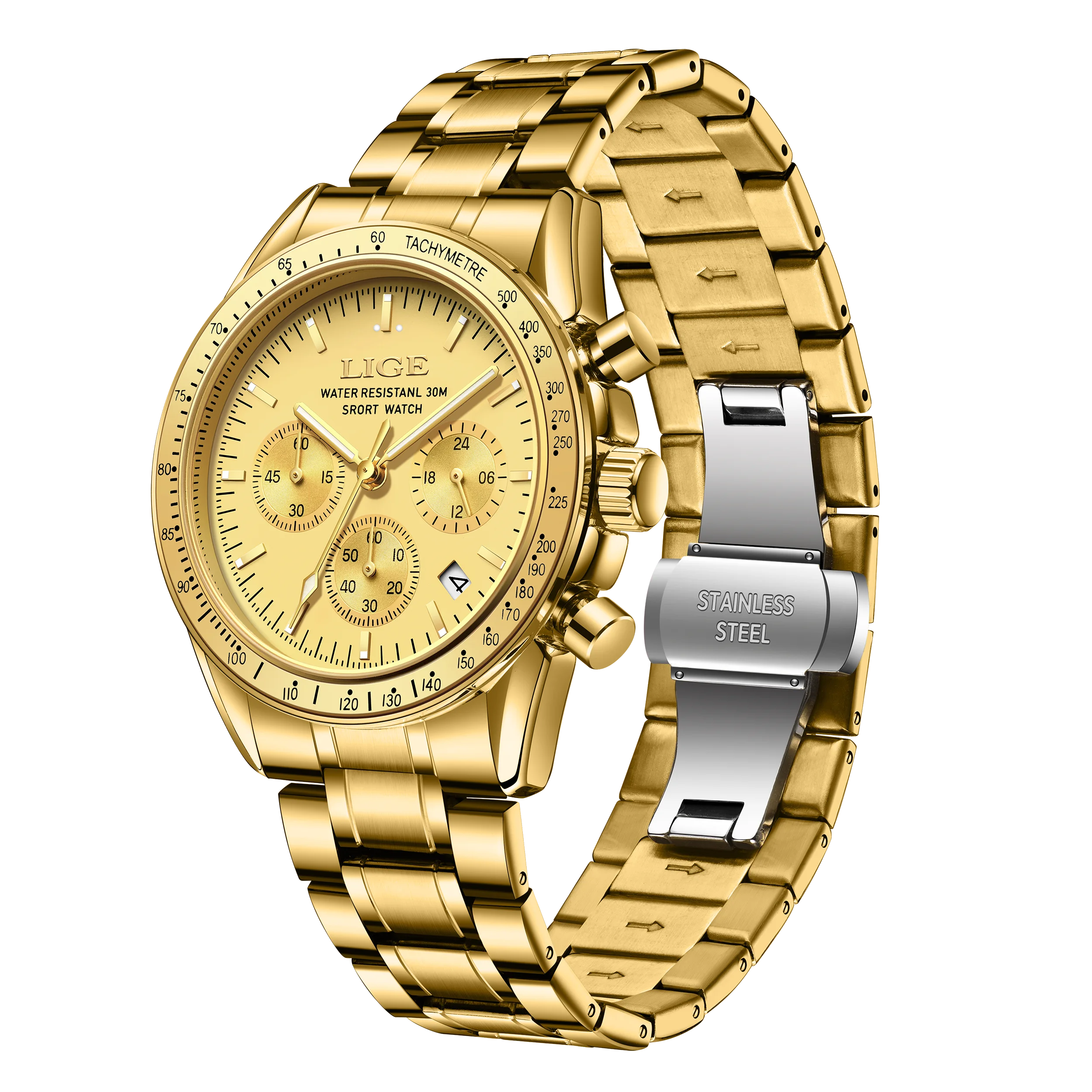 LIGE New Top Luxury Men Business Watches Fashion Large Dial Calendar Quartz Watch Reloj Hombre reloj hombre