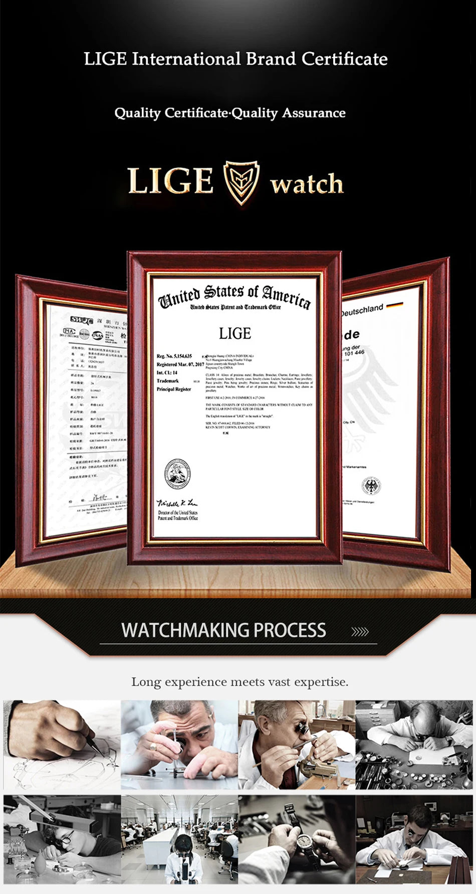 LIGE 2026 Elegant Ceramic Womens Watch Luxury Fashion Quartz Wristwatches Waterproof Date Week Watches Ladies Gifts Reloj Mujer