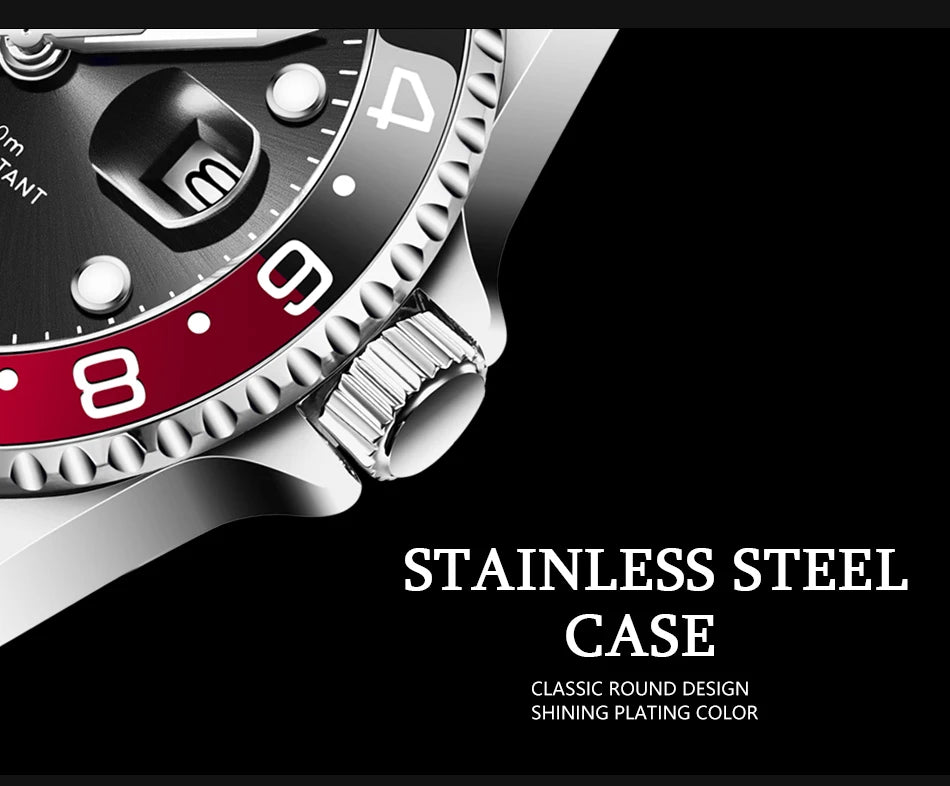 LIGE New Mens Watches Top Brand Luxury Fashion Black Watch Men Luminous Waterproof Date Clock Sport Mens Quartz Wristwatch