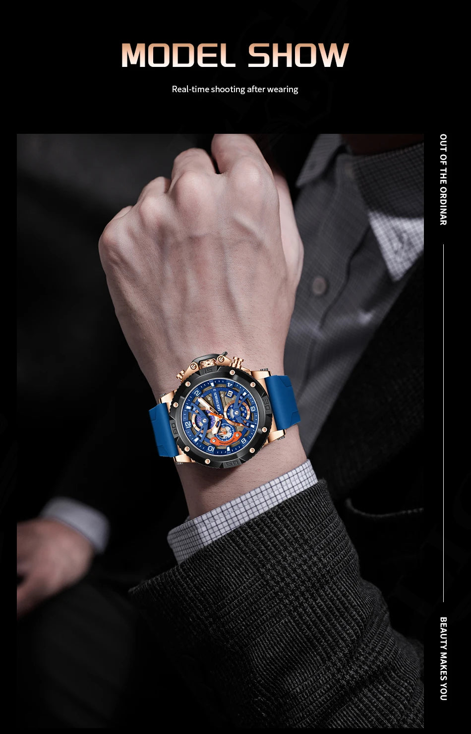 LIGE New Luxury Mens Watch Fashion Sports Dive Watches Men Waterproof Luminous Chronograph Quartz Wristwatches Reloj Hombre