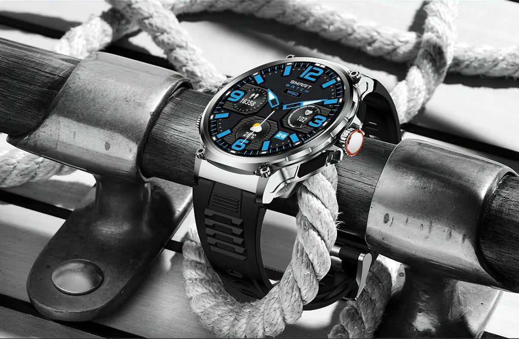 LIGE 1.85 Inch Smart Watch Men 710mAh Battery Long Standby Bluetooth Call Smartwatch New Fitness Watch Sport Tracker Andriod IOS