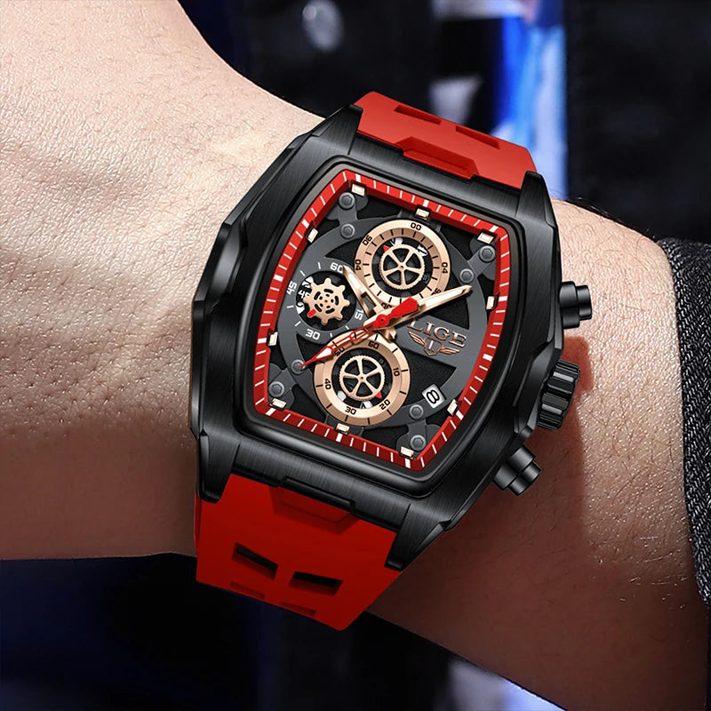 LIGE 2026 Men's watches quartz Luxury Brand Fashion Sports Waterproof Chronograph Automatic Date watches for men reloj hommes