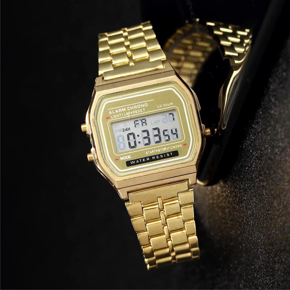 Digital Watches For Men Sports Waterproof Bracelet Clock Gold Electronice LED Wristwatch Women Casucal montre homme relogio