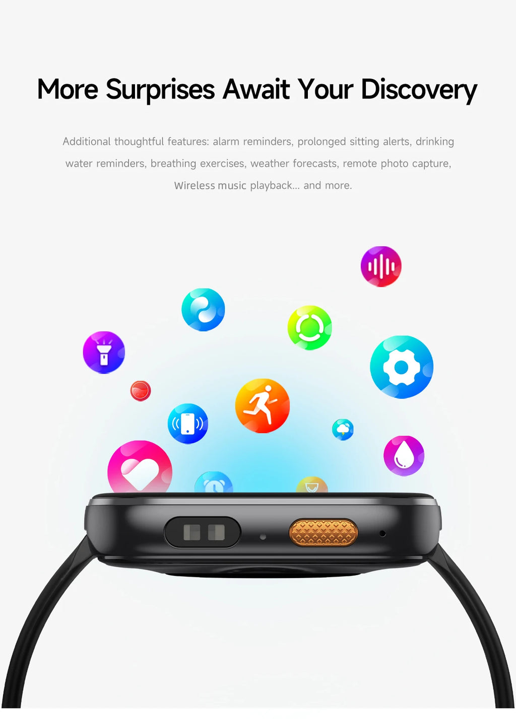 LIGE 2026 1000mAh Battery Men Women Smart Watch 2.04" HD Large Screen Flashlight Hear Rate Bluetooth Call Smartwatch 100+ Sports