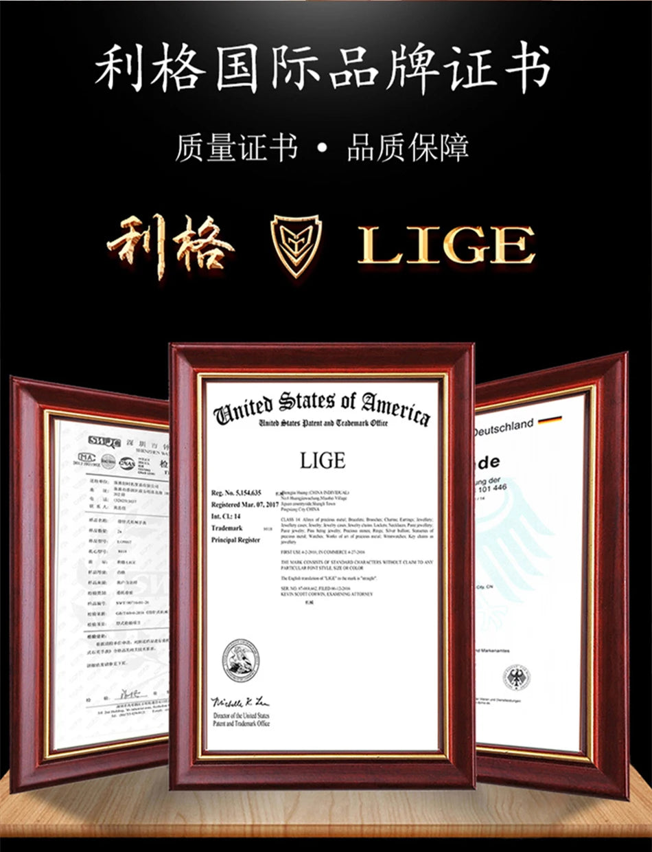 LIGE Women Watches Luxury Fashion Ladies Quartz Watch Waterproof Luminous Date Stainless Steel Wristwatch Girlfriend Gift