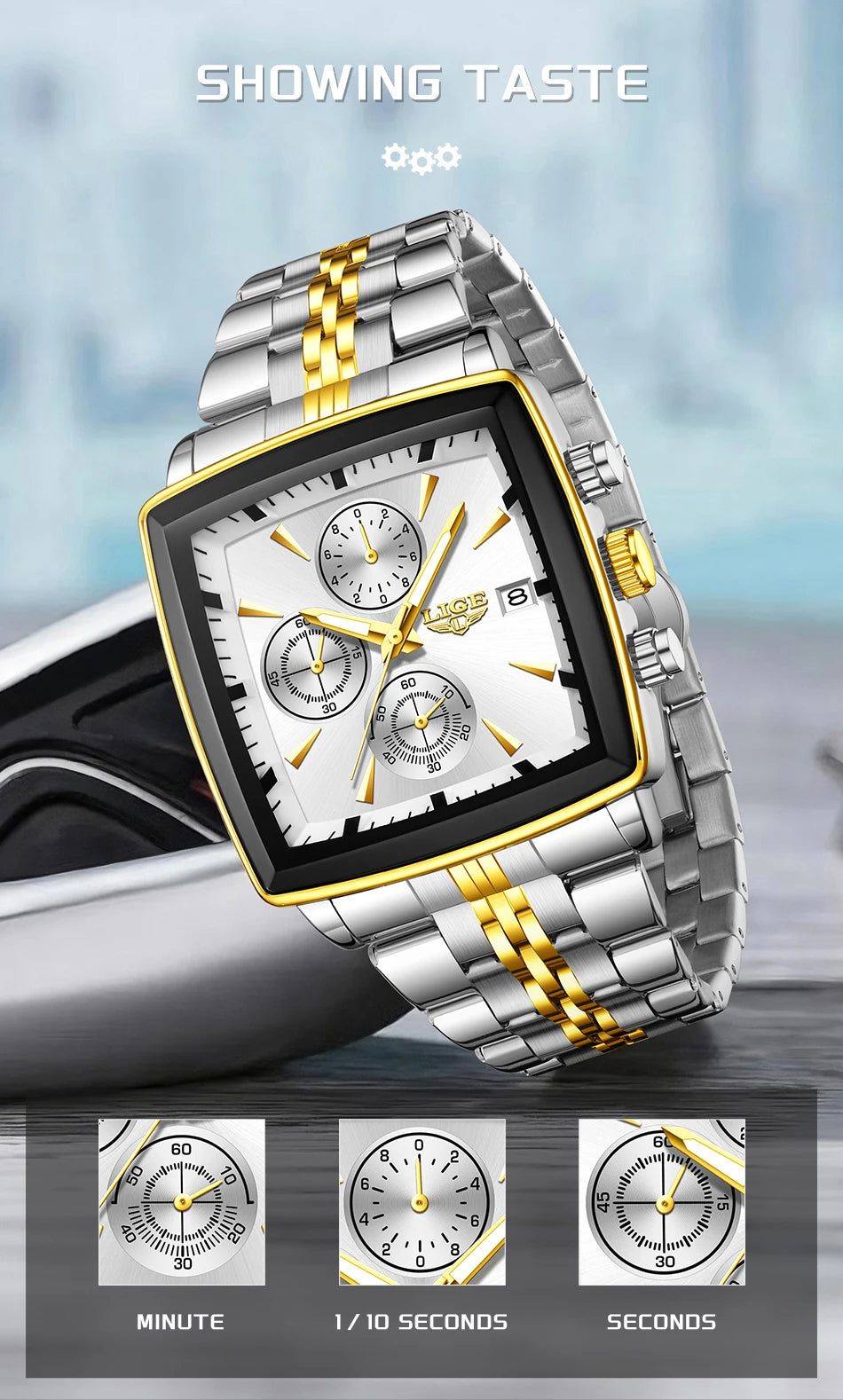 LIGE 2026 Top Brand Luxury Watches For Men Fashion Casual Quartz Wristwatches Waterproof Luminous Steel Mens Watch Couple Reloj