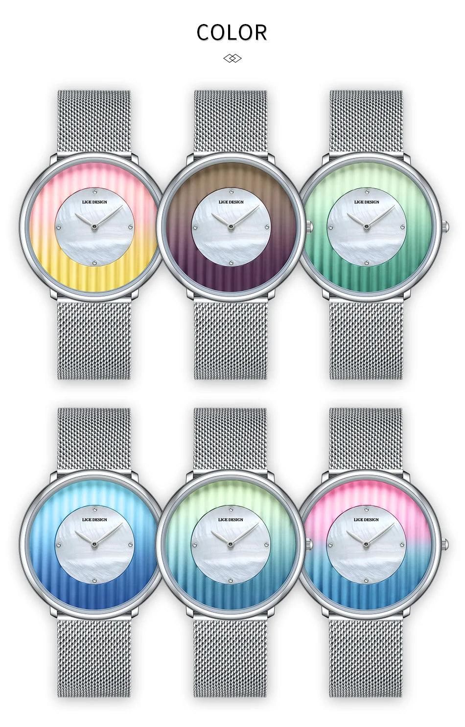 LIGE Brand Luxury Silver Watch Women Small Dial Mesh Band Ladies Watch Fashion Elegent Quartz Wristwatch Gift relogio feminino