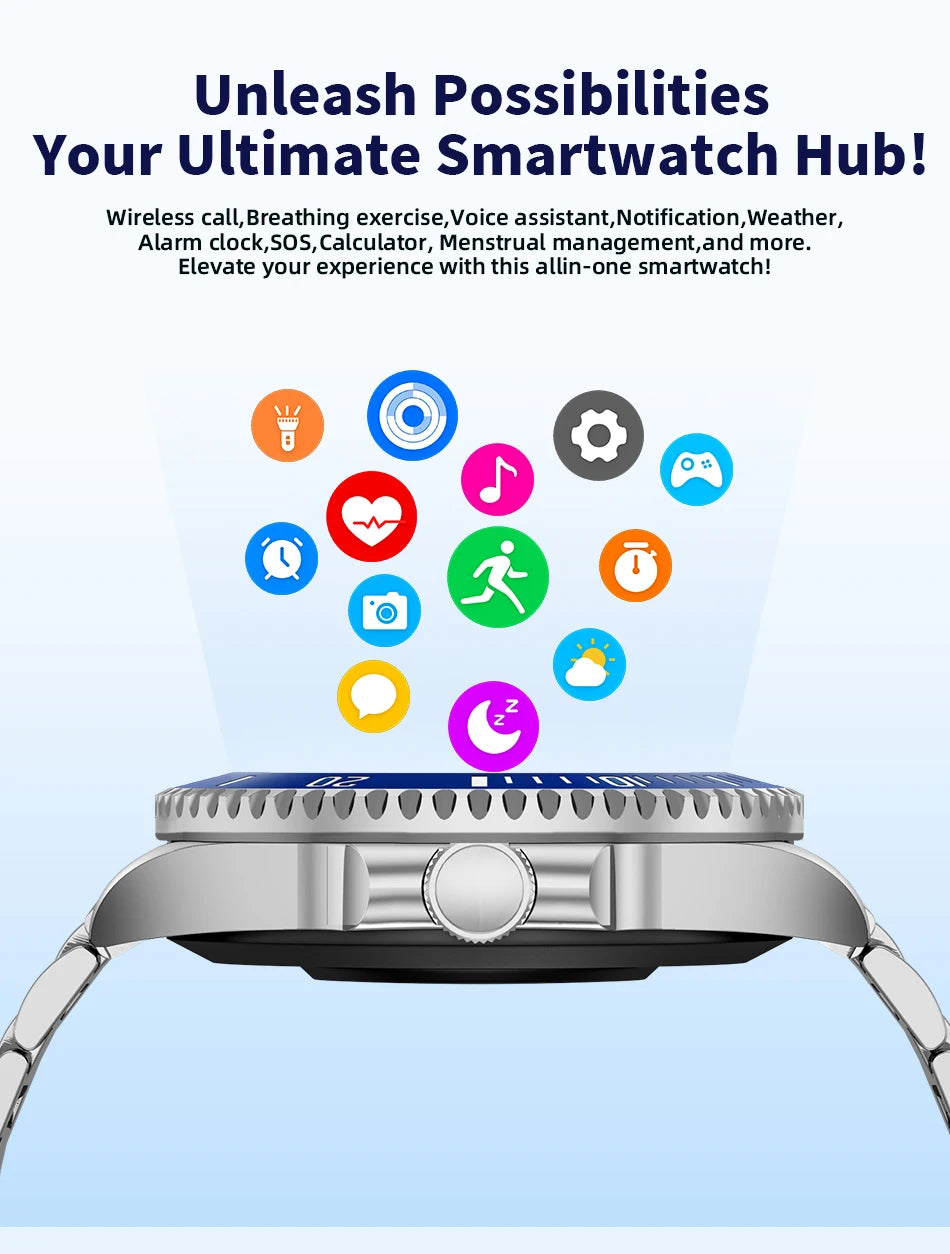 LIGE 2026 Style Luxury Smart Watch For Men Waterproof Sport Digital Business Smart Watches For Gift Smart Band Dials Answer Call