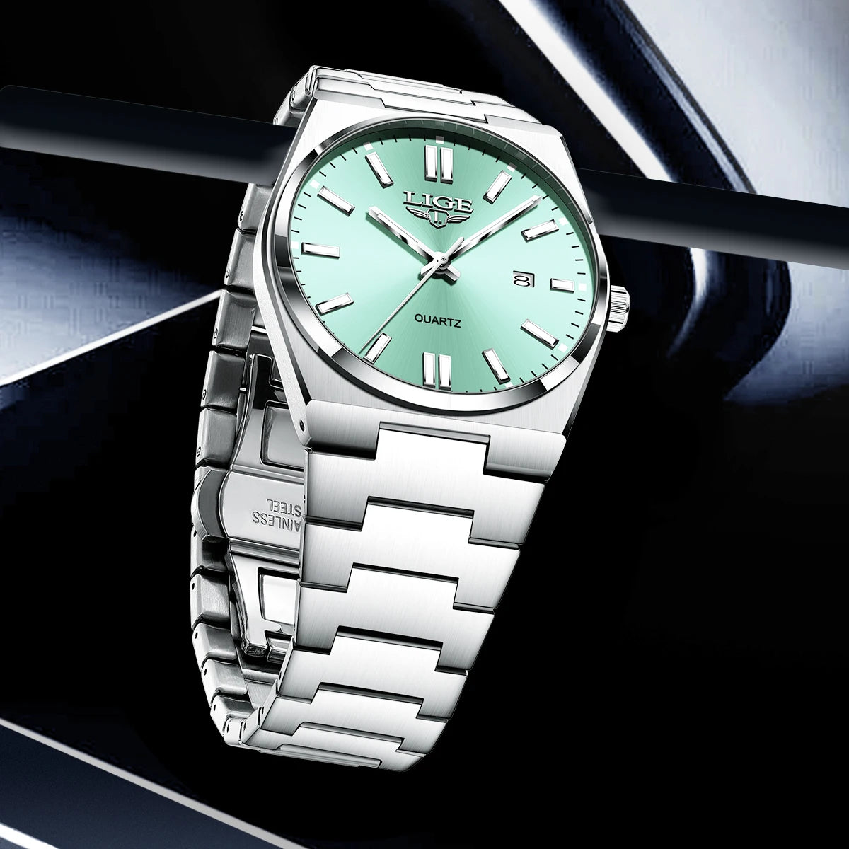 LIGE Luxury Fashion Men's Watch  30M Waterproof Luminous Date Quartz Watch Business Minimalist Watches Montre Pour Hommes Reloj