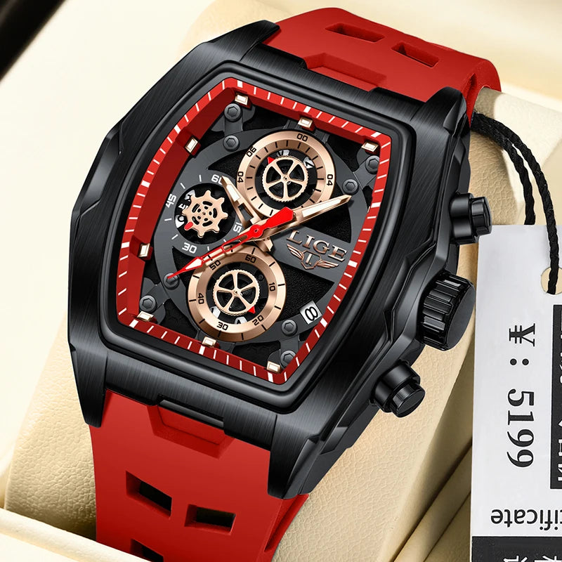 LIGE 2026 Men's watches quartz Luxury Brand Fashion Sports Waterproof Chronograph Automatic Date watches for men reloj hommes