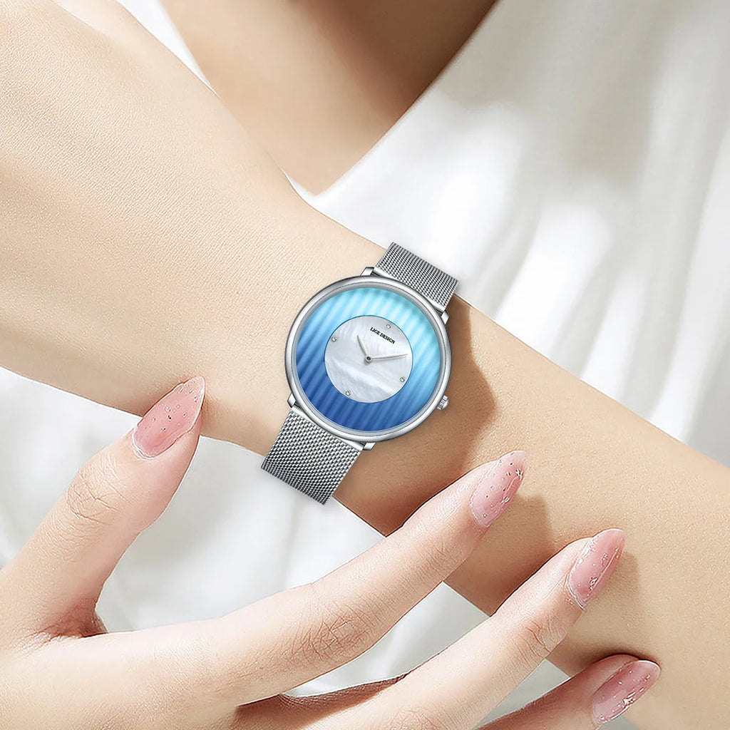 LIGE Brand Luxury Silver Watch Women Small Dial Mesh Band Ladies Watch Fashion Elegent Quartz Wristwatch Gift relogio feminino