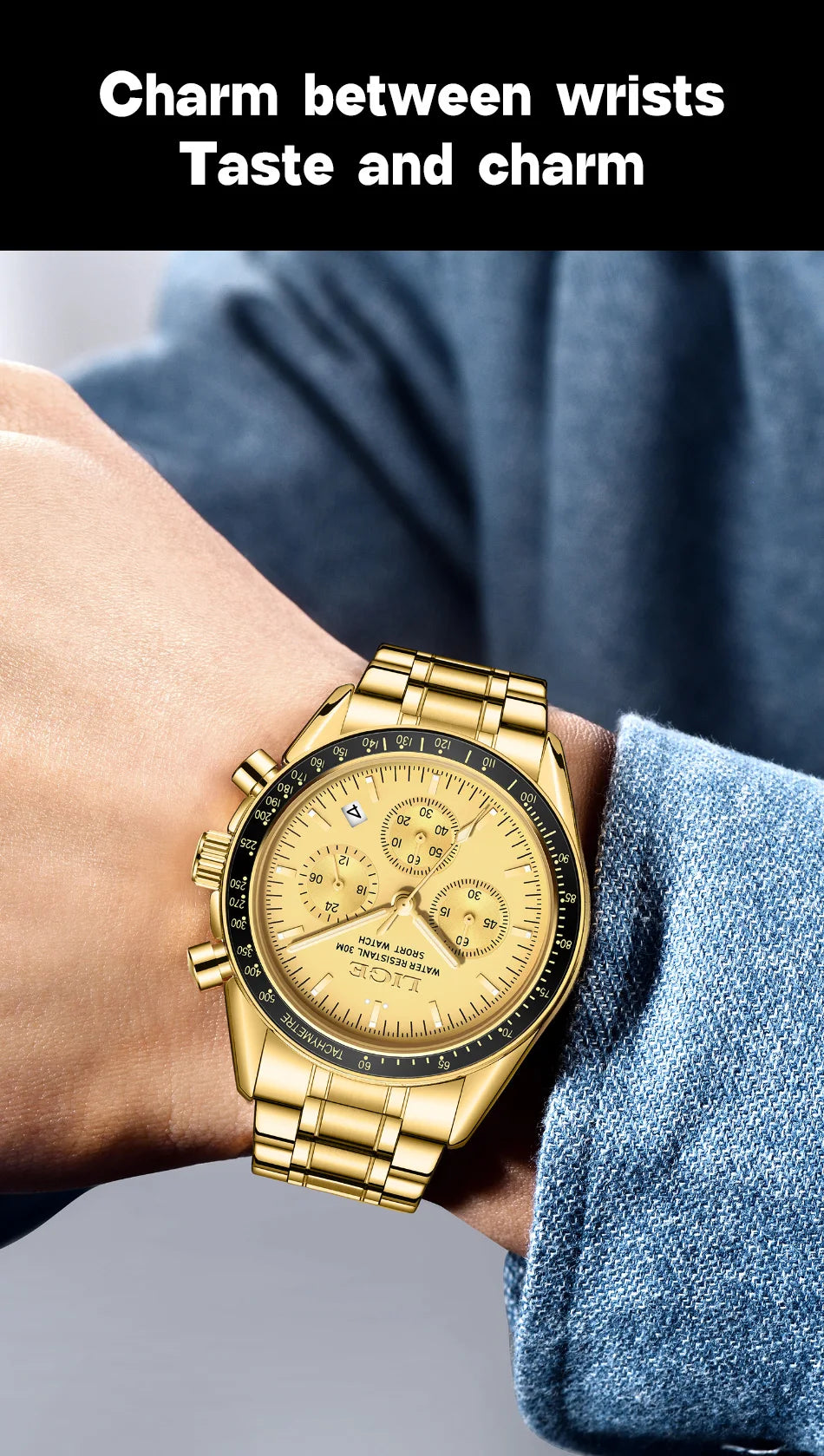 LIGE Fashion Mens Watches Top Brand Luxury Business Watch For Men Full Steel Waterproof Quartz Chronograph Relogios Masculino