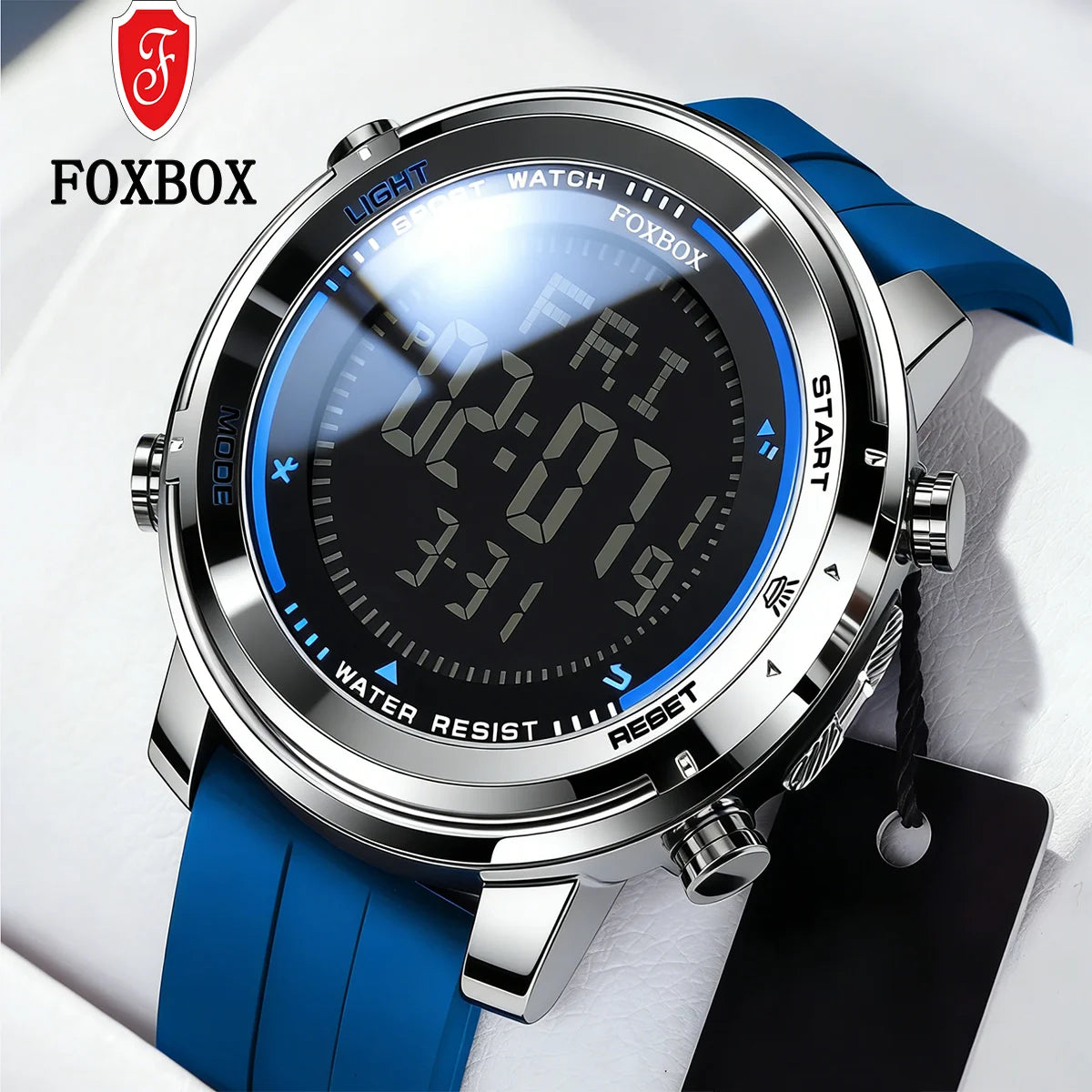 LIGE Digital Watches for Men Flashlight Outdoor Sport Electronic Watches LED Luminous Waterproof Man Watch Chronograph Clock