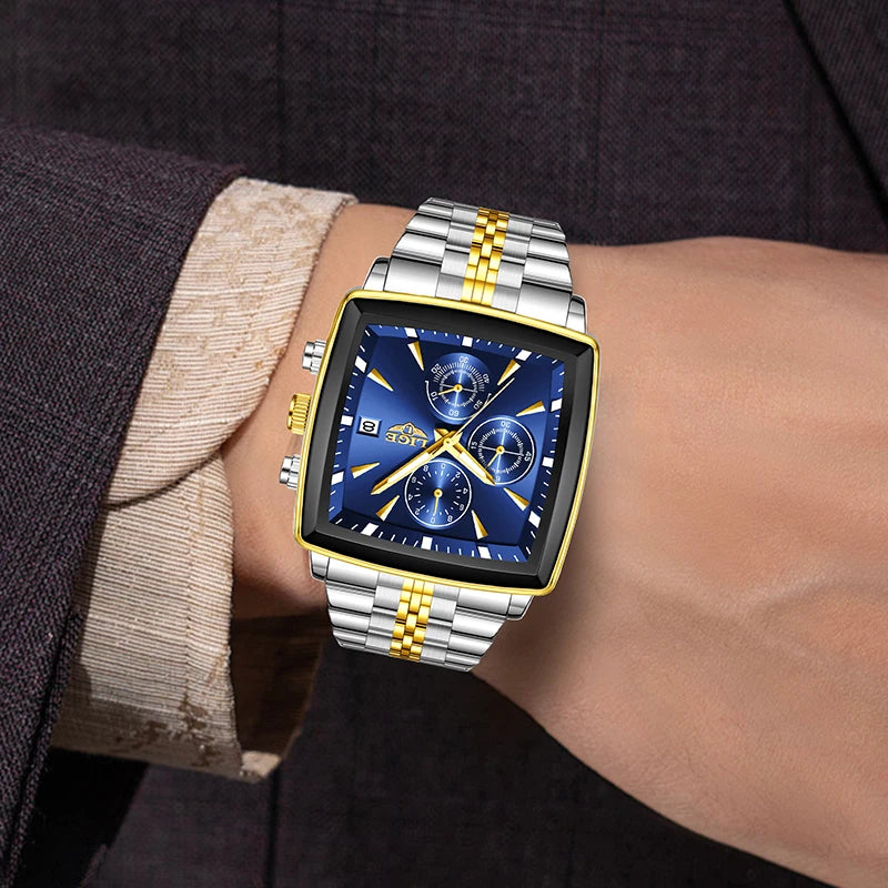 LIGE 2026 Top Brand Luxury Watches For Men Fashion Casual Quartz Wristwatches Waterproof Luminous Steel Mens Watch Couple Reloj