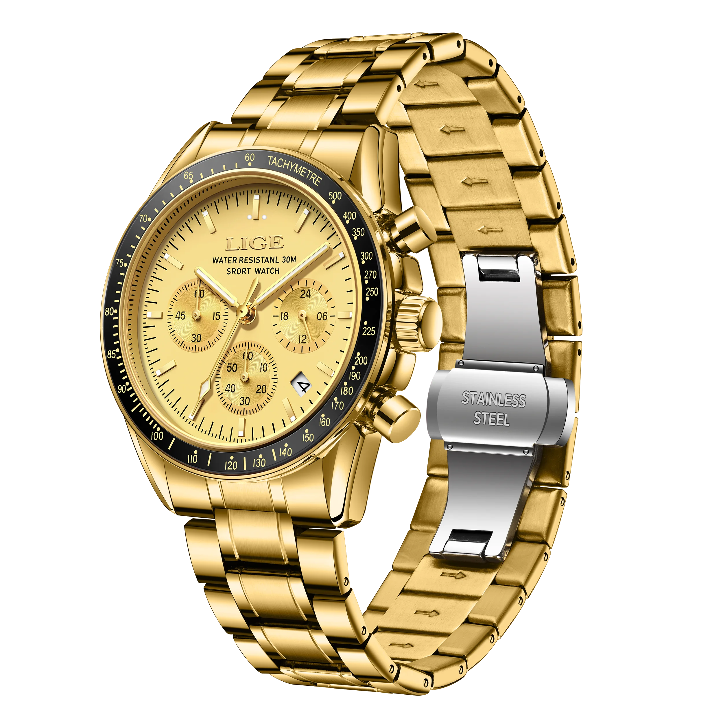 LIGE New Top Luxury Men Business Watches Fashion Large Dial Calendar Quartz Watch Reloj Hombre reloj hombre