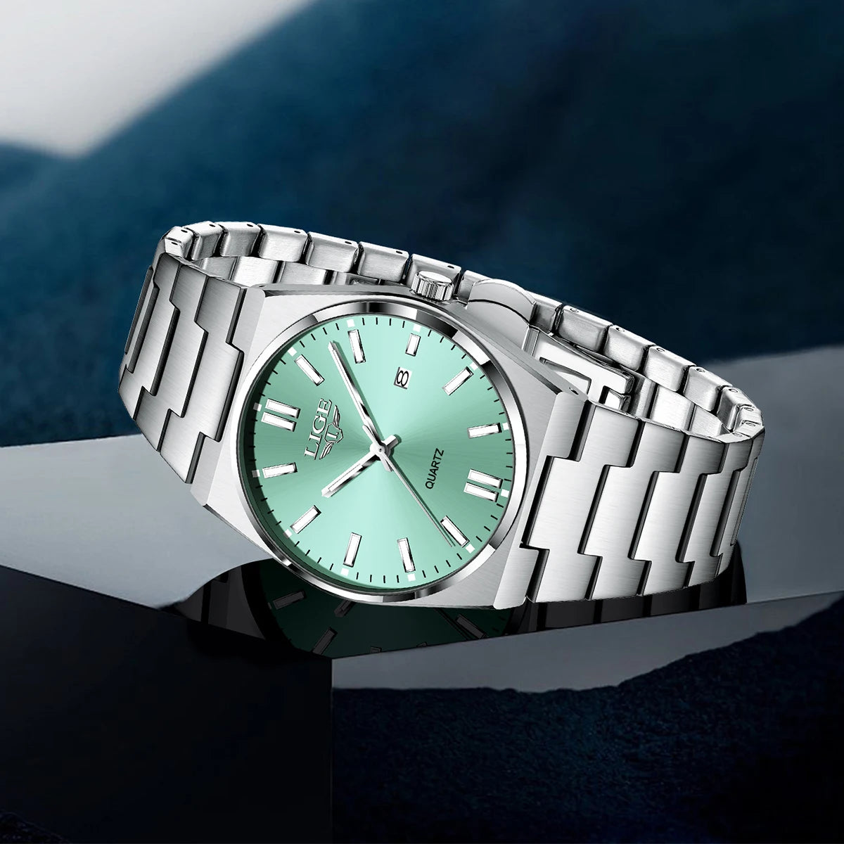 LIGE Luxury Fashion Men's Watch  30M Waterproof Luminous Date Quartz Watch Business Minimalist Watches Montre Pour Hommes Reloj