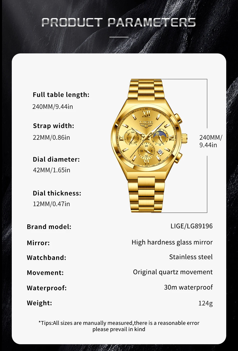 LIGE Watches For Women Elegant Luminous Date Women's Quartz Watches Stainless Steel Sports Waterproof Bracelet Watch Women Gift