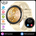 LIGE 2026 Women Sports Smart Watch New Built-in GPS Bluetooth Call 1.39'' Display Heart Rate Monitor 1ATM Waterproof SmartWatch