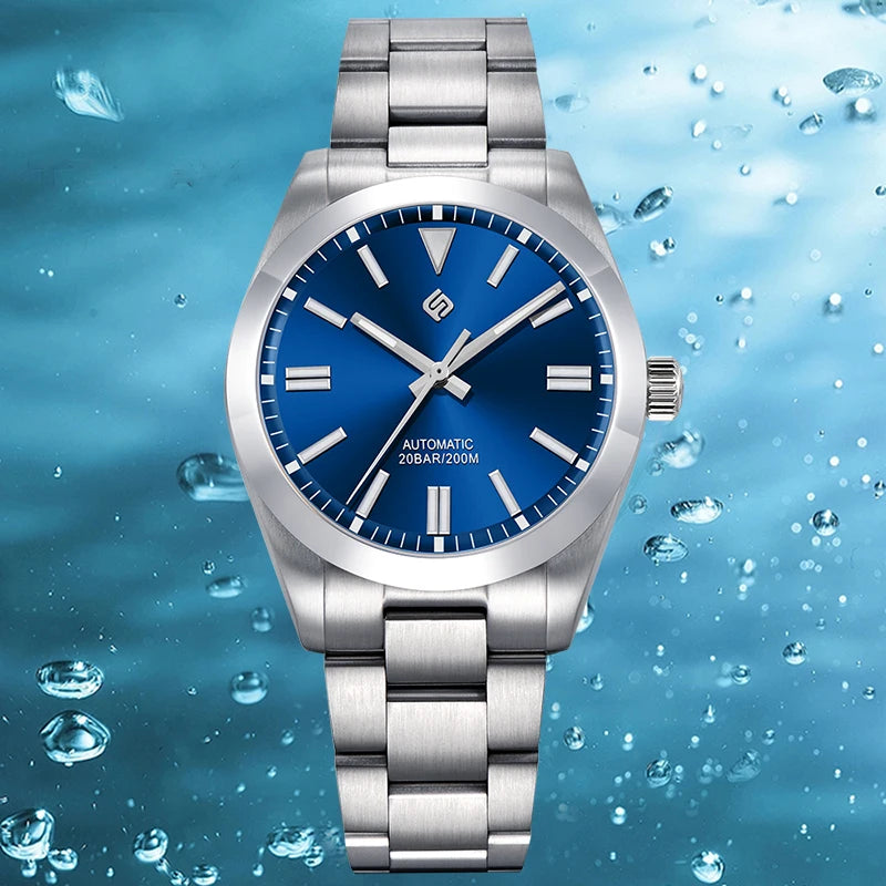 LIGE TERAMI Mechanical Mens Watches Business Top Brand Luxury Automatic Movement 316L Stainless Steel Waterproof WristWatch NH35